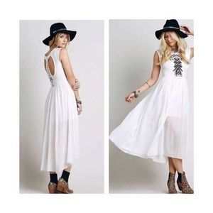 Free People Meadows Embroidered Maxi